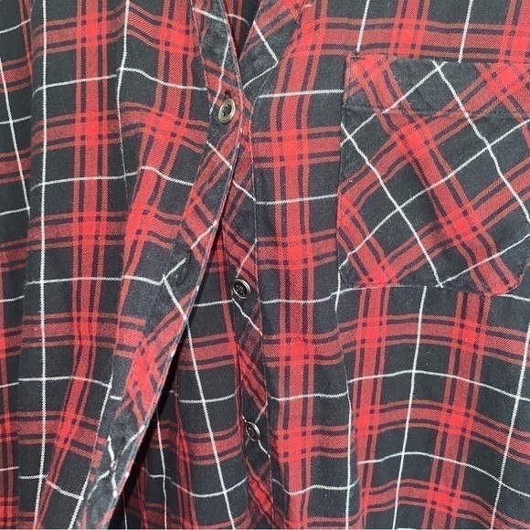 J. Jill Plaid Button Down Tunic - Picture 4 of 7